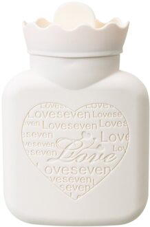 Siliconen Water Fles Zak Winter Warm Warmte Herbruikbare Handwarmer Leuke Stress Pijnbestrijding Therapie BEIGE