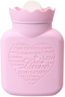 Siliconen Water Fles Zak Winter Warm Warmte Herbruikbare Handwarmer Leuke Stress Pijnbestrijding Therapie Roze