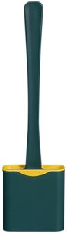 Siliconen Wc Borstel Platte Flexibele Zachte Haren Borstel Met Sneldrogend Houder Set Borstel Voor Wc Accessoires