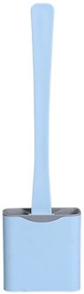 Siliconen Wc Borstel Platte Flexibele Zachte Haren Borstel Met Sneldrogend Houder Set Borstel Voor Wc Accessoires
