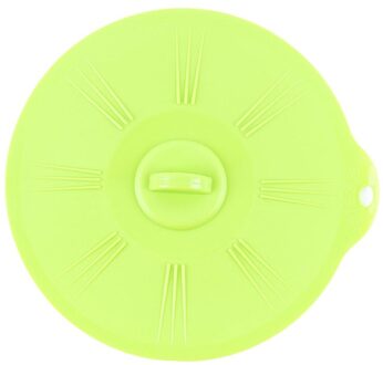 Siliconen Zuig Deksel-Kom Pan Kookpot Deksel Stretch Deksels Siliconen Pan Spill Stopper Cover Ronde Keuken gadgets groen
