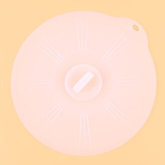 Siliconen Zuig Deksel-Kom Pan Kookpot Deksel Stretch Deksels Siliconen Pan Spill Stopper Cover Ronde Keuken gadgets wit