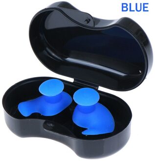 Siliconen Zwemmen Oordopjes Waterdicht Zachte Oordoppen Anti-geluid Stofdicht Duiken Watersport Zwemmen Accessoires blauw