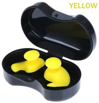 Siliconen Zwemmen Oordopjes Waterdicht Zachte Oordoppen Anti-geluid Stofdicht Duiken Watersport Zwemmen Accessoires geel