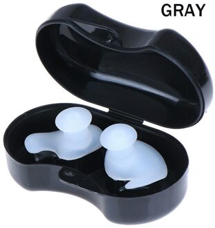 Siliconen Zwemmen Oordopjes Waterdicht Zachte Oordoppen Anti-geluid Stofdicht Duiken Watersport Zwemmen Accessoires grijs