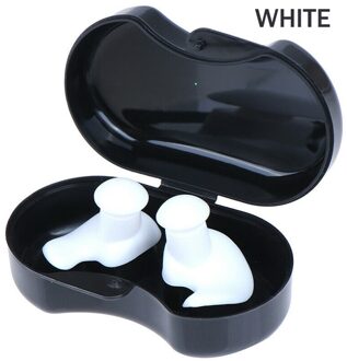 Siliconen Zwemmen Oordopjes Waterdicht Zachte Oordoppen Anti-geluid Stofdicht Duiken Watersport Zwemmen Accessoires wit