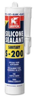 siliconenkit sanitair S200 koker à 300 ml voor acryl transparant
