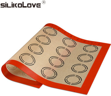 Silikolove 42*29.5 Cm Bakken Mat Non-stick Siliconen Pad Vel Bakvormen Pastry Gereedschap Rolling Deeg Mat Voor cake Cookie Macaron