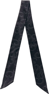 Silk Haar Styling Silk& Twilly Black 1 st