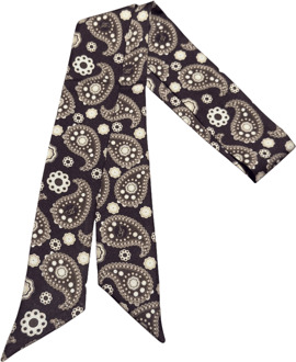 Silk Haar Styling Silk& Twilly Paisley Brown 1 st