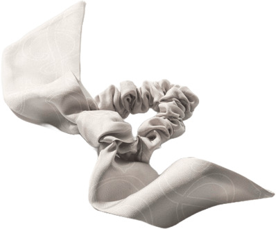 Silk Haarelastiek Silk& Bow Grey 1 st