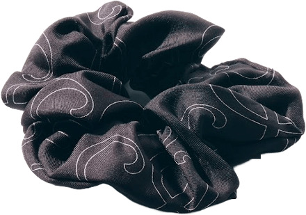 Silk Haarelastiek Silk& Scrunchie Maxi Black 1 st