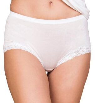 Silk Jersey Panty With Lace Zwart,Beige,Wit - X-Small,Small,Medium,Large,X-Large,XX-Large