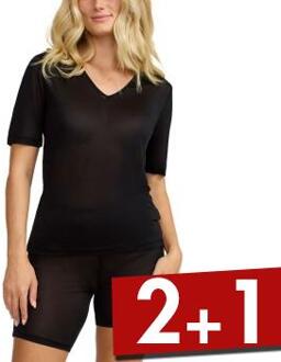 Silk T-Shirt Beige,Zwart,Wit - X-Small,Small,Medium,Large,X-Large,XX-Large