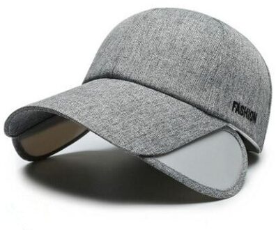 Siloqin Mannen Vissen Cap Zomer Ademend Baseball Cap Bone Sport Caps Vrouwen Persoonlijkheid Strand Hoed unisex licht grijs