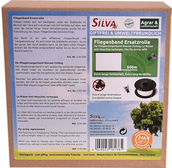 Silva Vliegenband vervangrol 500 meter - Tegen vliegen - 1 stuk