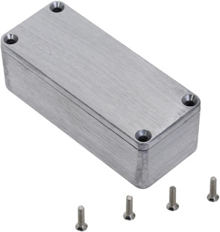 Silver Aluminium Enclosure Case Electronic Diecast Stompbox Project Box 1590A 92.2*38*31mm Project Instrument Case