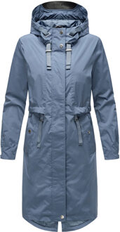 Silver Bead Dames Overgangsjas - Licht & Lang Gesneden - maat XL Blauw