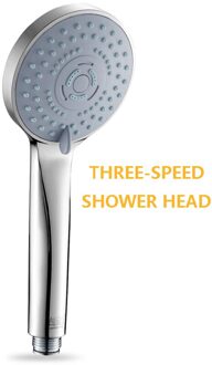Silver Chrome Douchekop Met 3 & 5 Modus Onder Druk Waterdichte Hand-Held Huishouden Badkamer Waterbesparende Accessoires 3-1