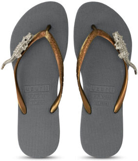 Silver crocodile switch zilver - 39-40