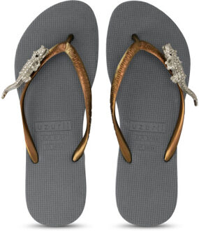 Silver crocodile switch zilver - maat 35-36