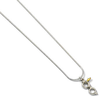 Silver Plated Lightning Bolt with Glasses necklace