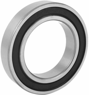 Silver Tone Black 6010-2RS Deep Groove Ball Bearing 80mm x 50mm x 16mm