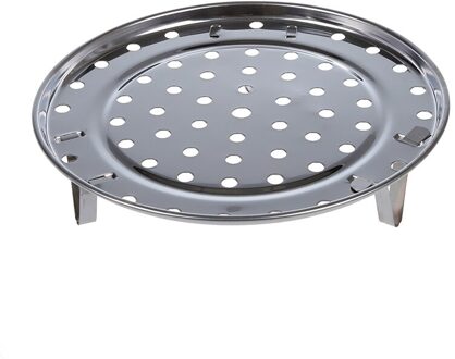 Silver Tone Roestvrij Dampende Rack Lade W Stand Voor Fornuis