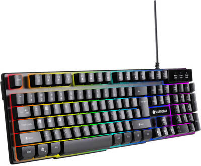 Silvergear Gaming Toetsenbord Met Rgb Led Verlichting - Qwerty - Bedraad - Zwart