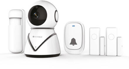 Silvergear Smart Home Beveiliging Wifi Starterkit - Ip Camera, Deurbel, Bewegingssensor En Deursensor