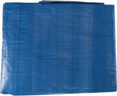 Silverline Afdekzeil/dekzeil - blauw - waterdicht - kunststof 65 gr/m2 - 180 x 240 cm