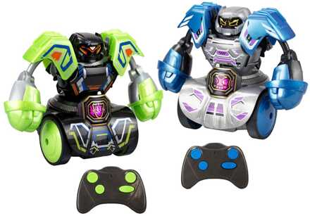 Silverlit Robo Kombat Tornado Remote-Controlled Robots 2er - Set Green/Blue