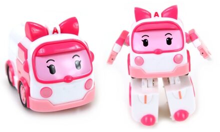 Silverlit Robocar Poli Transformerende Robot Amber Roze