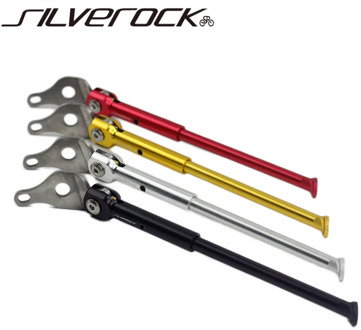 SILVEROCK Alloy Kickstand 16" 349 Parking Stand For Brompton 3SIXTY Pike K3 Trifold Rear Axle Kick Stand Lightweight 122g