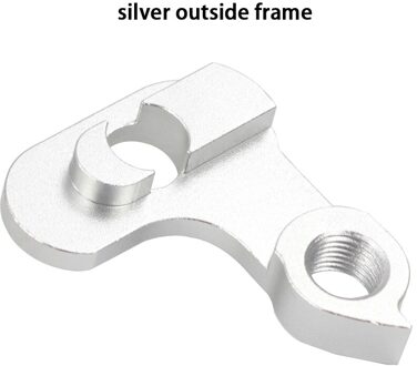 Silverock Dropout Derailleurhanger Single Speed Converteren Naar 3 Speed Voor Breeze Fnhon Vouwfietsen Fixed Gear Mech Adapter outside kader zilver