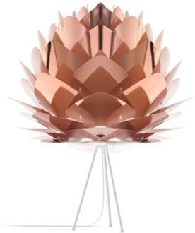 Silvia Medium tafellamp copper - met tripod wit - Ø 50 cm Koper