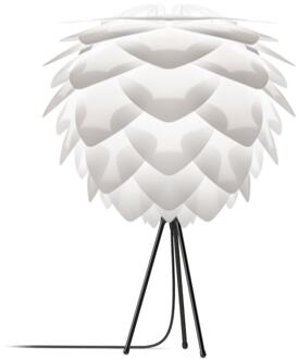 Silvia Medium tafellamp white - met tripod zwart - Ø 50 cm Wit