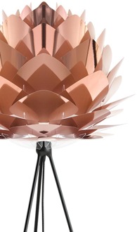 Silvia Medium vloerlamp copper - met tripod zwart - Ø 50 cm Koper