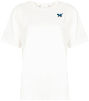 Silvian Heach Casual Butterfly T-Shirt Silvian Heach , White , Dames