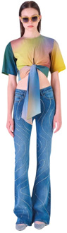Silvian Heach Flared Jeans Silvian Heach , Blue , Dames - W28,W29,W27,W30,W26,W31