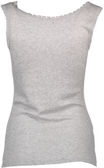 Silvian Heach Geribbelde Tanktop Mouwloos Ongedefinieerde Rand - maat Zilver