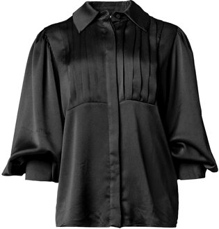 Silvian Heach Oversized plissé blouse Patrizia  zwart - 36 (IT 42),