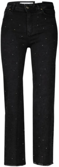 Silvian Heach Stijlvolle Cropped Slim-fit Jeans Silvian Heach , Black , Dames - W27,W29