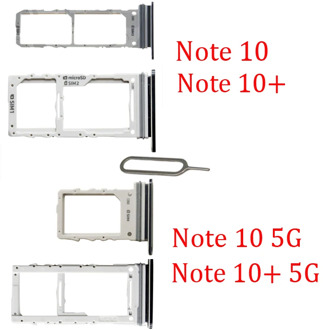 SIM Card Tray Slot For Samsung Note 10 Plus 10+ 5G Galaxy Note 10+ Original Phone SIM Chip Micro SD Card Tray Holder Adapter