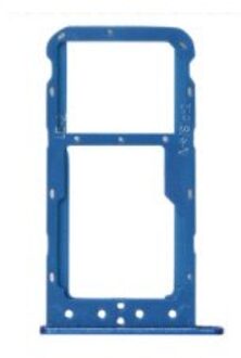 Sim Kaart Houder Voor Huawei Honor 9i Sim Card Tray Slot Houder Adapter Vervangende Onderdelen blauw