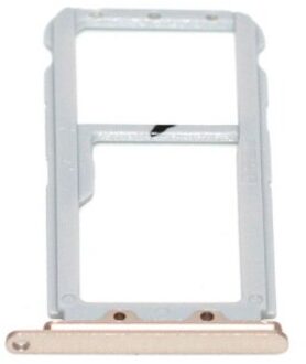 Sim-kaart Lade Houder Slot Adapter Voor Huawei Nova 2 Reparatie Onderdelen Vervanging goud