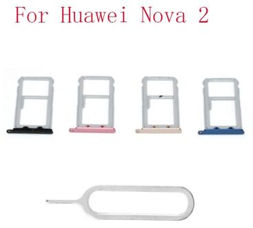 Sim-kaart Lade Houder Slot Adapter Voor Huawei Nova 2 Reparatie Onderdelen Vervanging groen