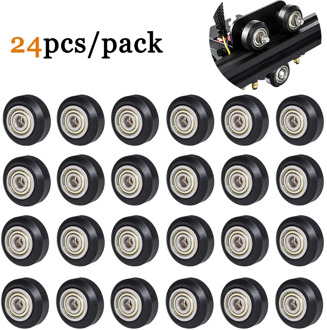 SIMAX3D CNC Openbuilds Wheel 3d printer part 20/24pcs Plastic POM Pulley with Bearing Idler Pulley Gear Perlin Wheel ender 3 Pro