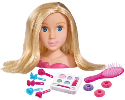 Simba kaphoofd My Girl meisjes 18 cm blond haar 11-delig Roze
