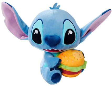 Simba Lilo & Stitch Plush Figure Stitch with Burger 25 cm